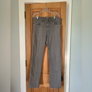 Faherty Men’s Stretch Terry 5-Pocket Pant Gray Size 33
